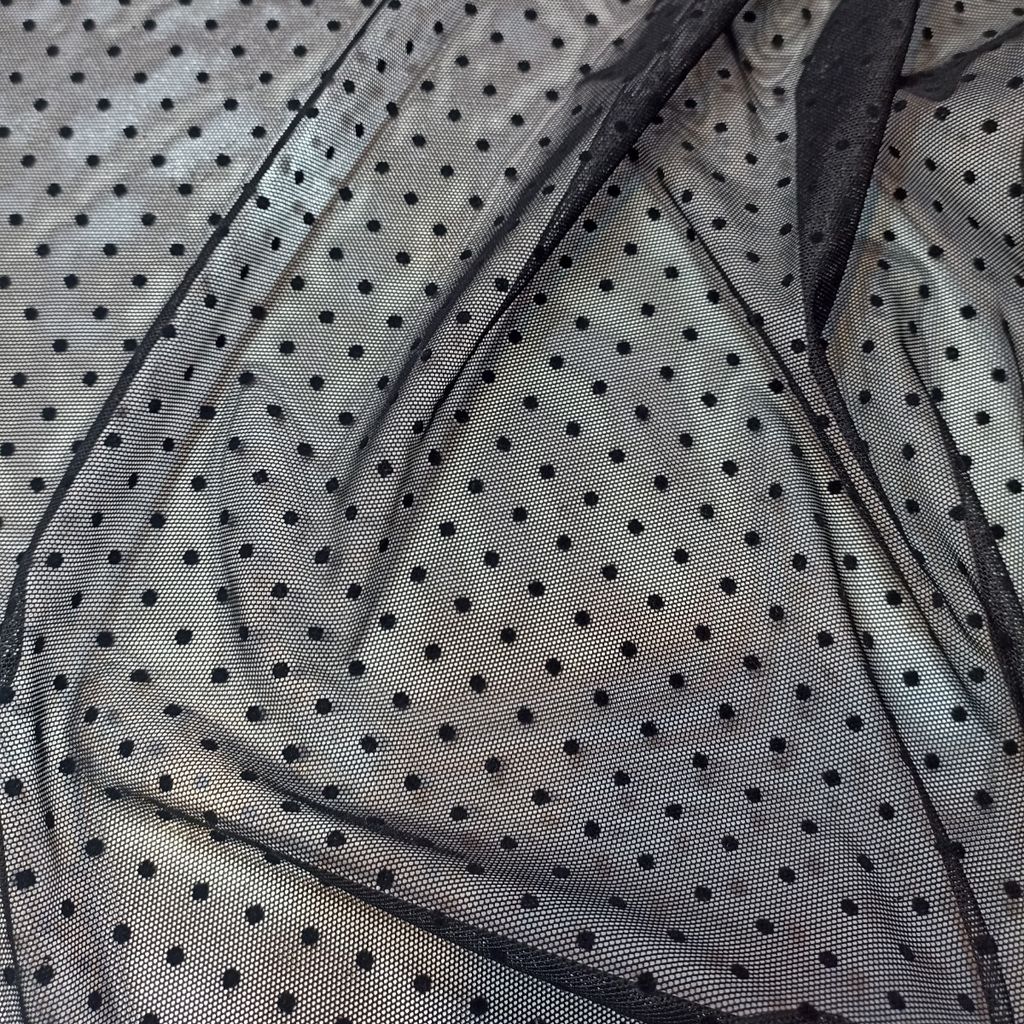 خرید انلاین تور خالدار مخملی