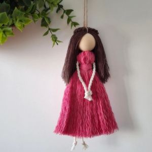 خرید انلاین عروسک مکرومه (فرشته)