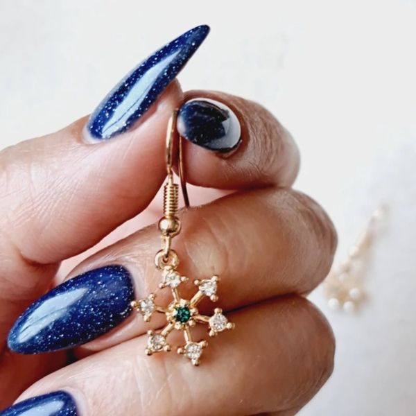 گوشواره طرح دانه برف - Gosh - 038