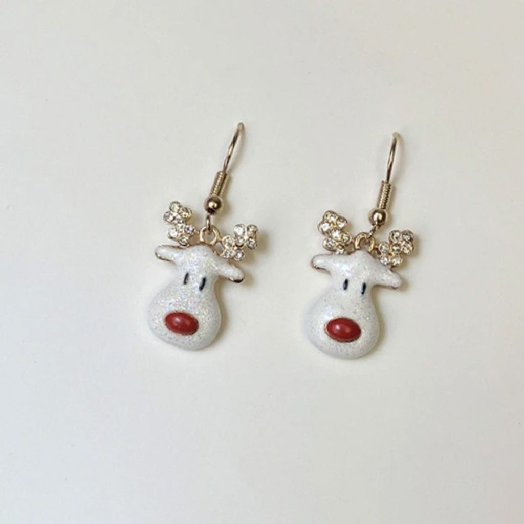 خرید انلاین گوشواره گوزن طرح کریسمس - Gosh 041