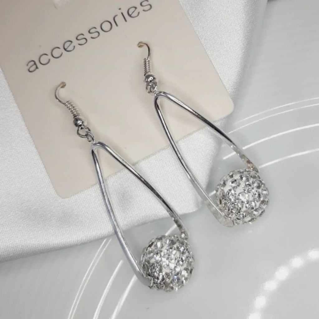 مشخصات گوشواره آویز نگینی توپی - Gosh - 043