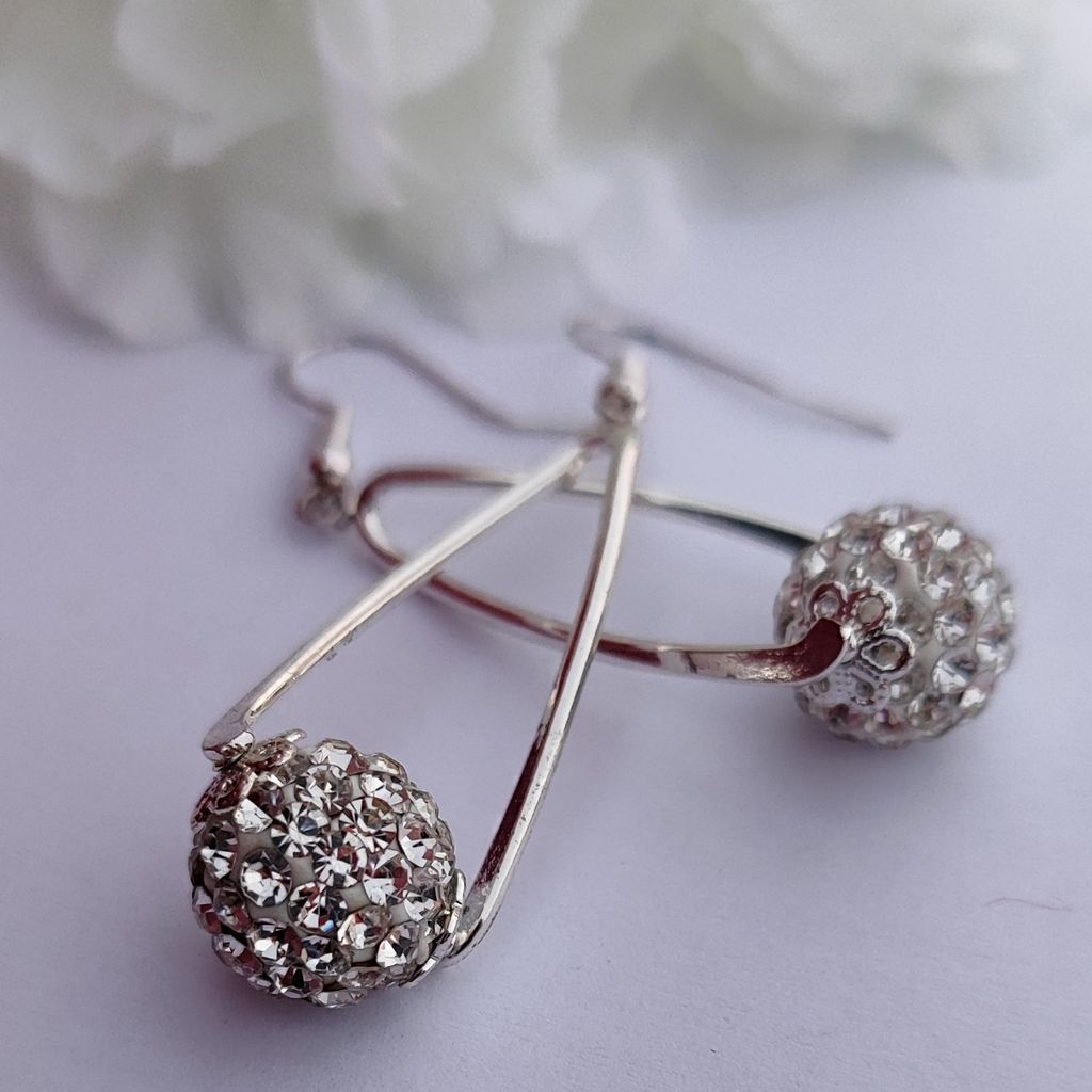 فروش اینترنتی گوشواره آویز نگینی توپی - Gosh - 043