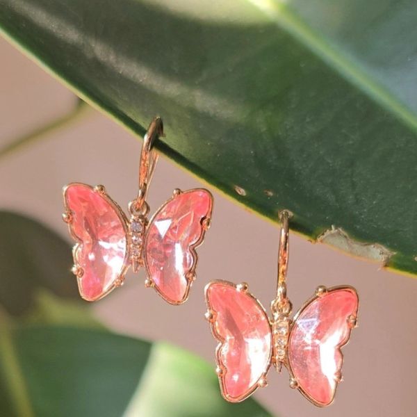 گوشواره آویز طرح پروانه - Gosh - 046