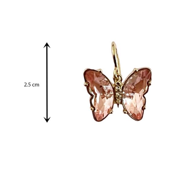 گوشواره آویز طرح پروانه - Gosh - 046
