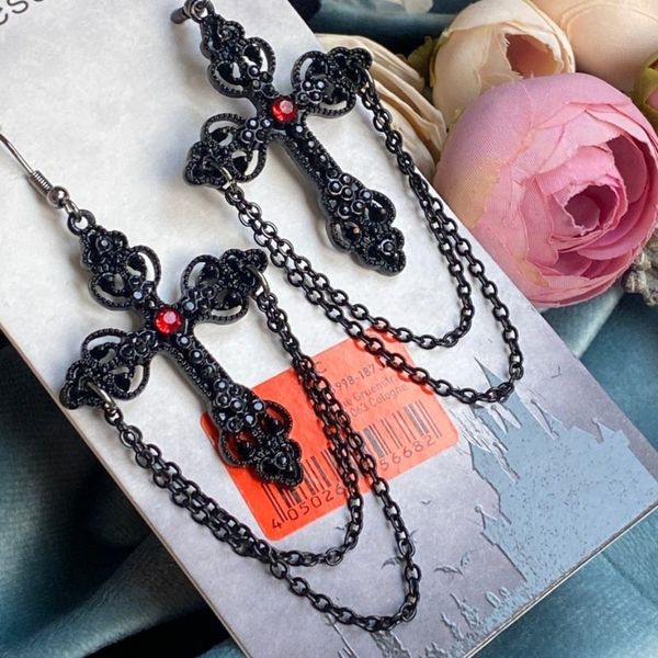 گوشواره اویز صلیب طرح هالووین - Gosh - 048