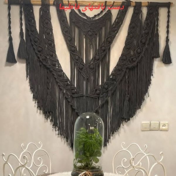 دیوار کوب مکرومه