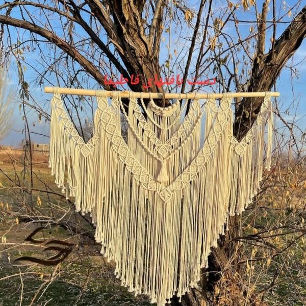 دیوار کوب مکرومه