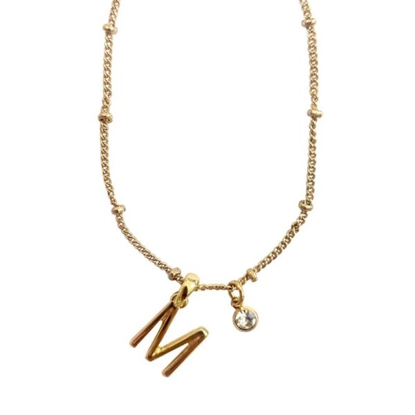 گردنبند با پلاک حرف ام - Gardan - 002