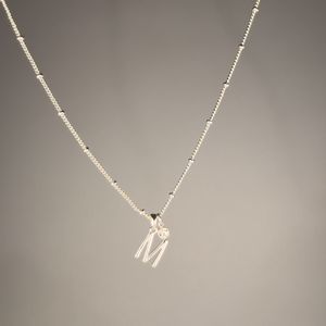 گردنبند با پلاک حرف ام - Gardan - 002