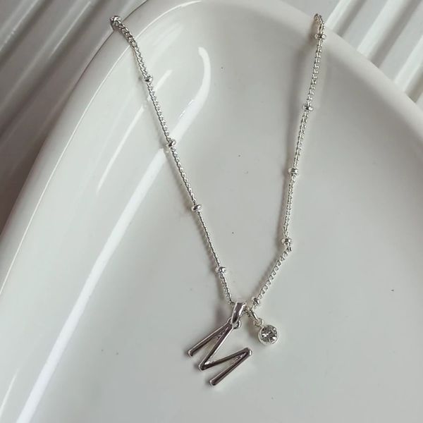 گردنبند با پلاک حرف ام - Gardan - 002