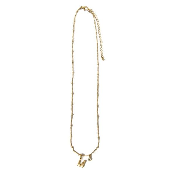 گردنبند با پلاک حرف ام - Gardan - 002