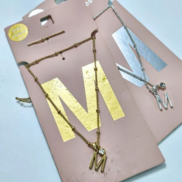 گردنبند با پلاک حرف ام - Gardan - 002