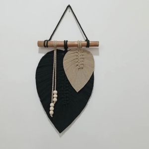 خرید انلاین مینی دیوار کوب برگ مکرومه بافی