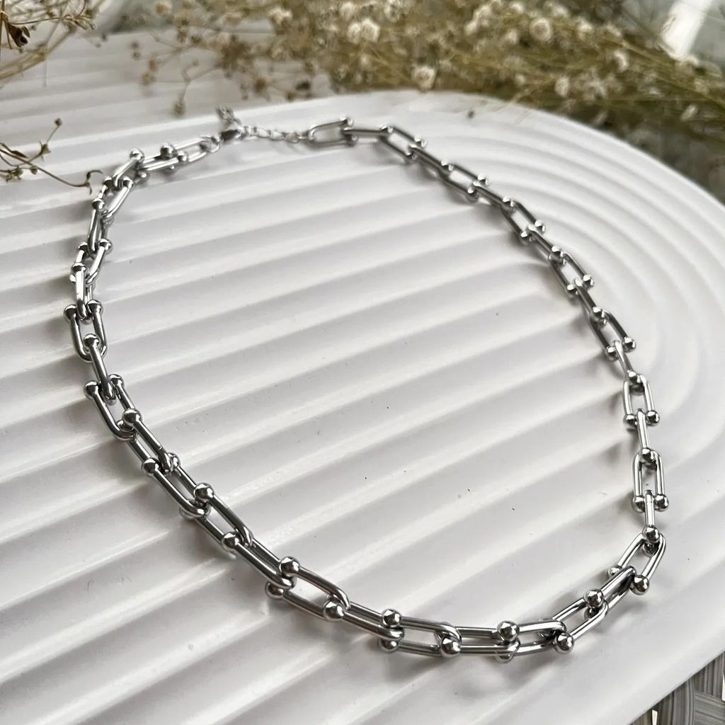 قیمت ارزان گردنبند طرح زنجیر - Gardan - 005