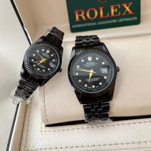 ⏳ ست ساعت رولکس – بند استیل مشکی