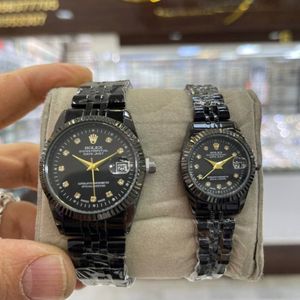 فروش اینترنتی ⏳ ست ساعت رولکس – بند استیل مشکی