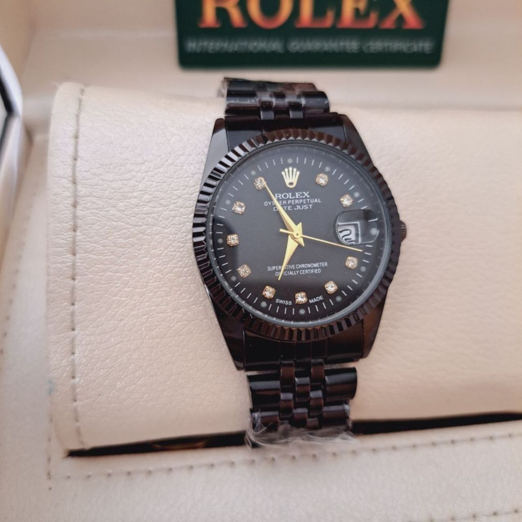 فروش اینترنتی ⏳ ست ساعت رولکس – بند استیل مشکی