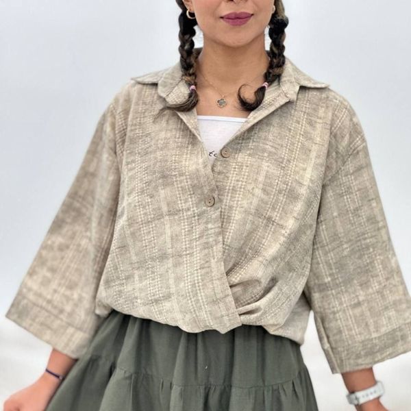 شومیز گره سر خود