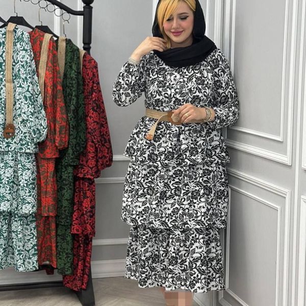 پیراهن زنانه طبقه ای + کمربند