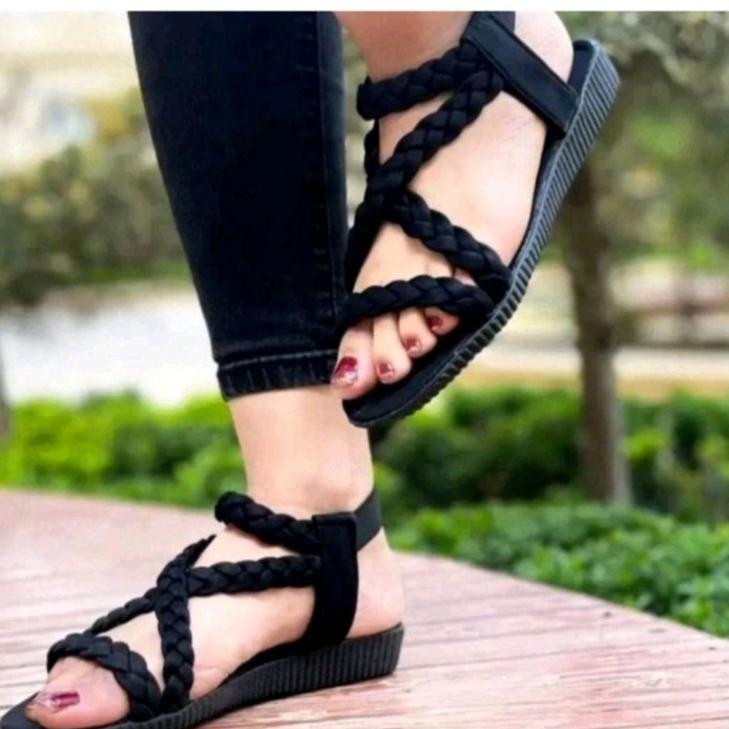 خرید انلاین صندل زنانه تابستانی مدل بافتی