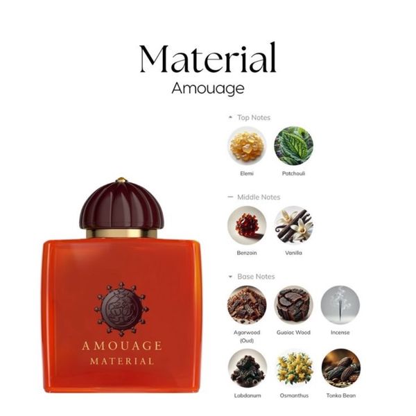 تستر اروپایی عطر ادکلن آمواج متریال زنانه | Amouage Material