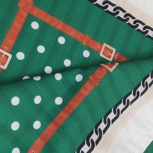 خرید انلاین شال نخی زنانه سبز طرح دار