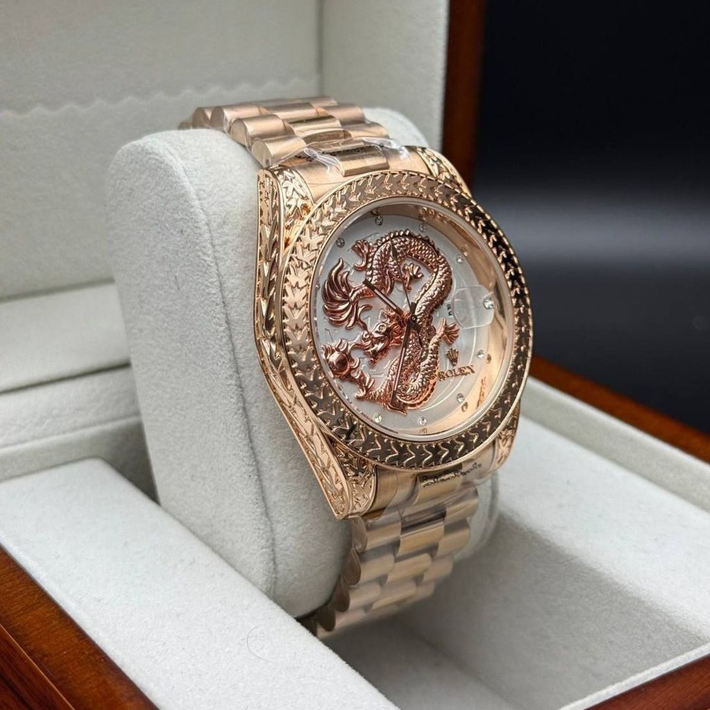 خرید آنلاین ساعت مچی مردانه رولکس طرح دراگون