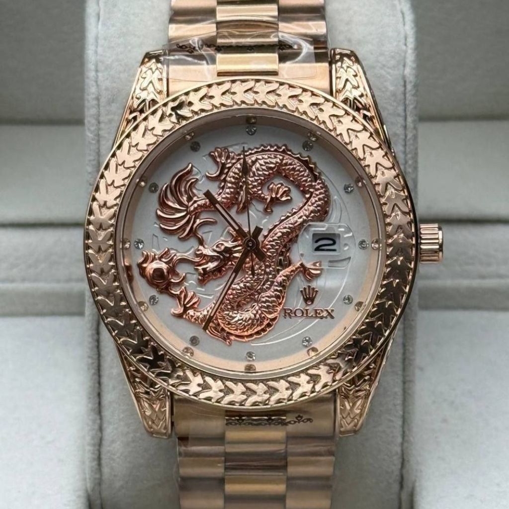 خرید انلاین ساعت مچی مردانه رولکس طرح دراگون