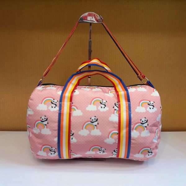 کیف دخترانه طرح پاندا رنگین کمان