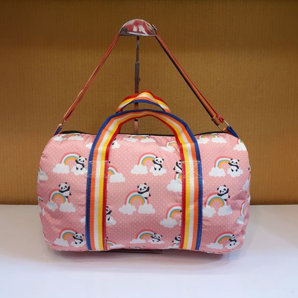 کیف دخترانه طرح پاندا رنگین کمان