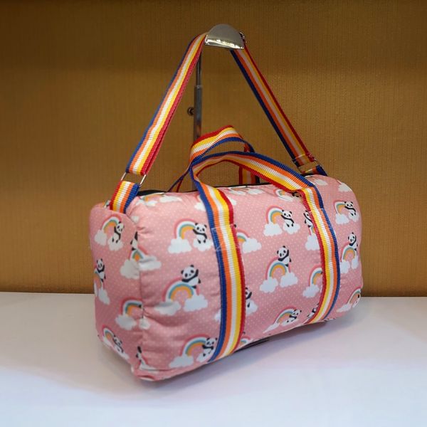 کیف دخترانه طرح پاندا رنگین کمان