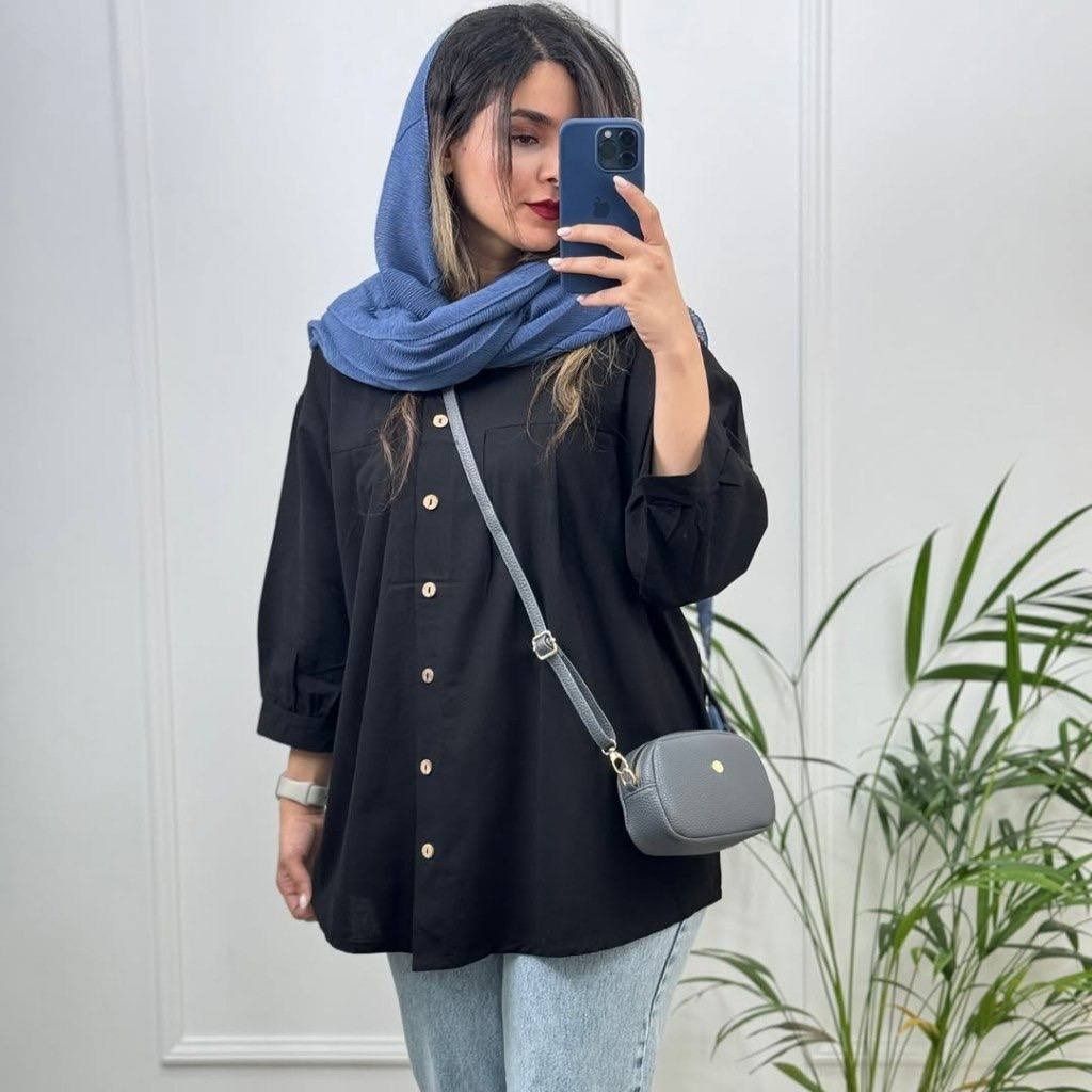 خرید اینترنتی شومیز لنین یک طرفه پیله دار