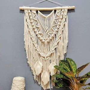 دیوارکوب آویز مکرومه طرح ستین