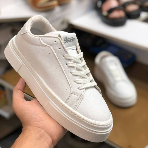 کفش ونس برشکا سفید مردانه دور دوخت