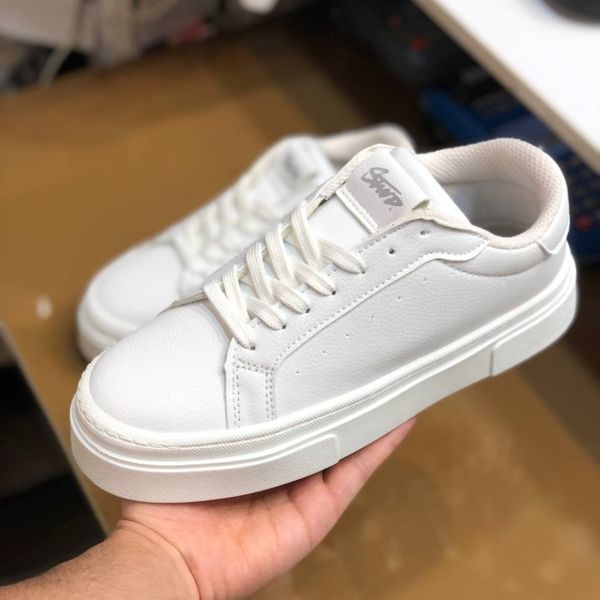 کفش ونس برشکا سفید مردانه دور دوخت