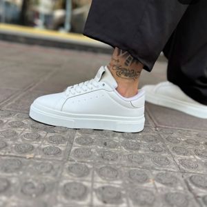 کفش ونس برشکا سفید مردانه دور دوخت