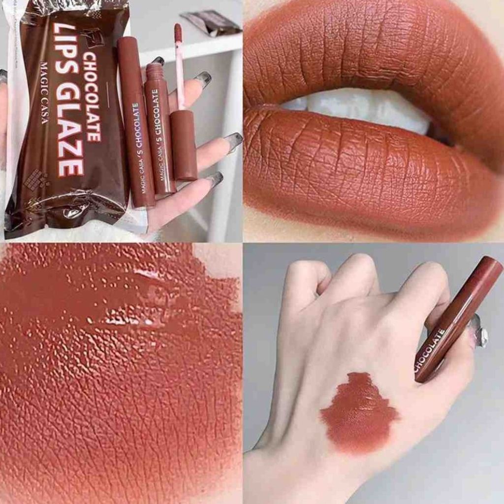 خرید اینترنتی پک 5 تایی رژ لب مایع کره ای شکلاتی مجیک کاسا
