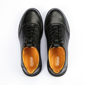 قیمت ارزان کفش چرم طبیعی مردانه مدل سیلور بندی کد 3119