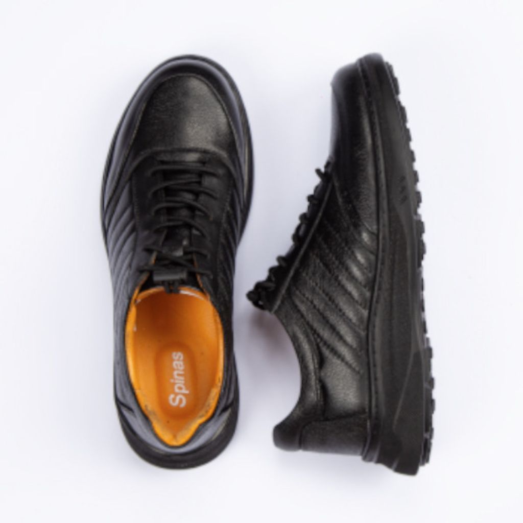 قیمت کفش چرم طبیعی مردانه مدل سیلور بندی کد 3119