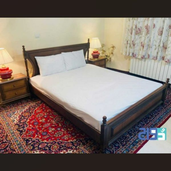 روتختی کشدار دونفره عرض 160 تترون ساده (رنگ سفید)