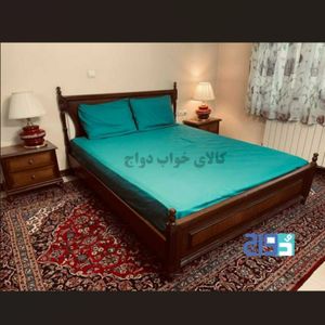 فروش اینترنتی روتختی دونفره عرض 160 کشدار تترون ساده (رنگ سبز)