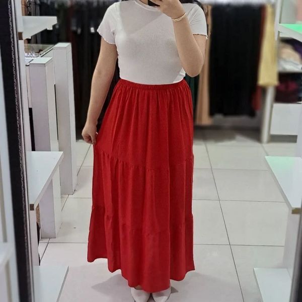 دامن زنانه نخی رنگی رنگی