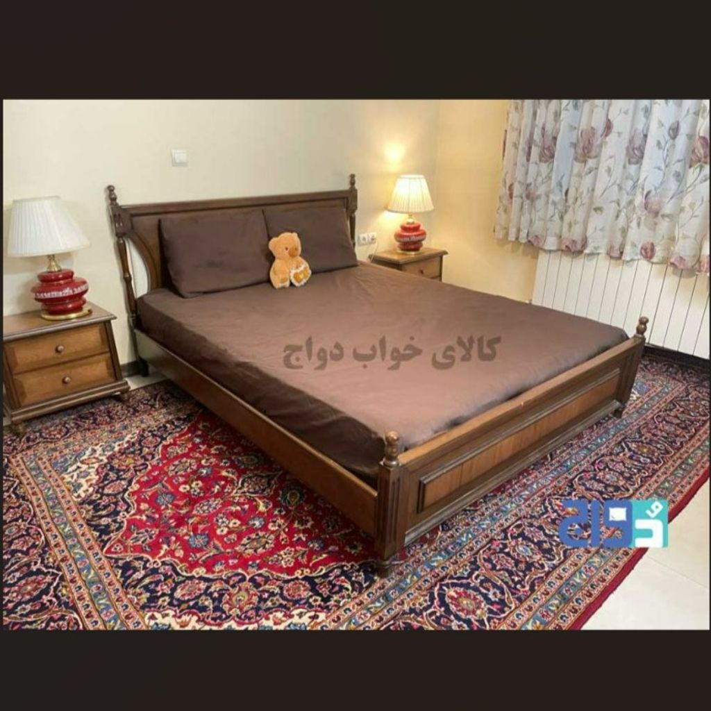 مشخصات روتختی کشدار تترون ساده دونفره عرض 160 (شکلاتی)