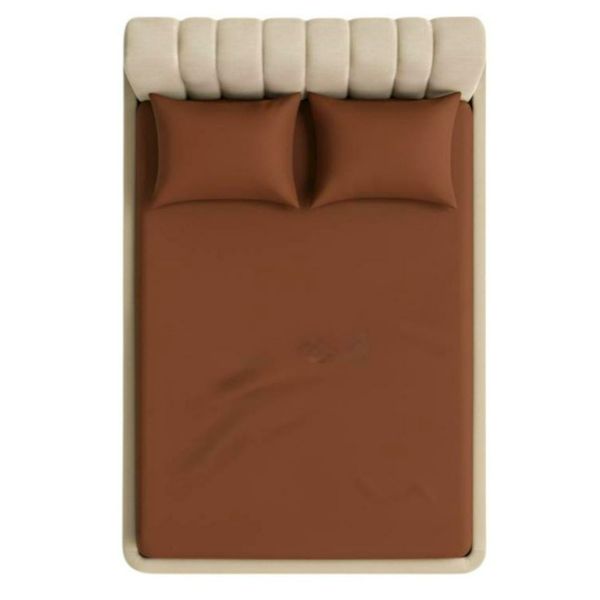 روتختی کشدار تترون ساده دونفره عرض 160 (شکلاتی)