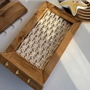 جاکلیدی شلف دار مکرومه بافی