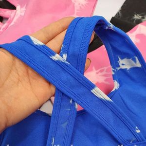 خرید آنلاین ست نیمتنه پشت ضربدری و شورتک آبرنگی