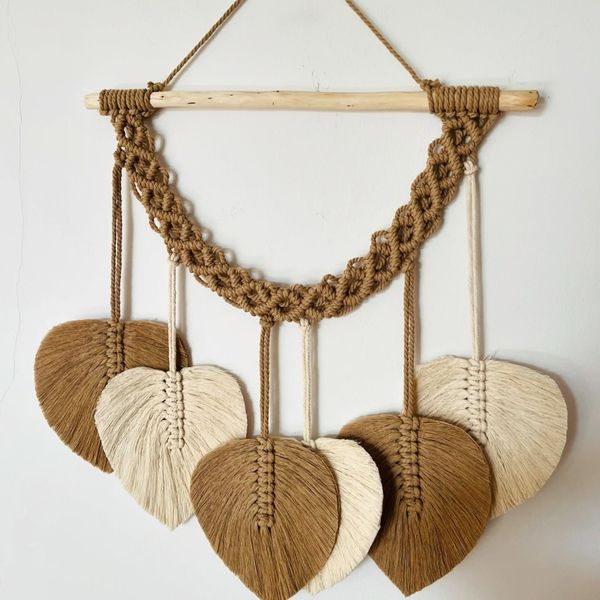 دیواراویز  مکرومه طرح لونا