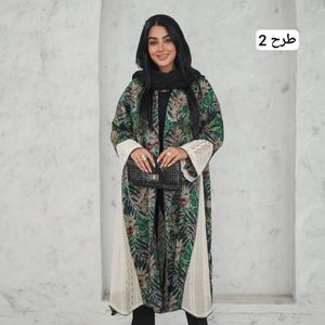 خرید اینترنتی مانتو بلند عبایی باتیک‌ هندی اعلا