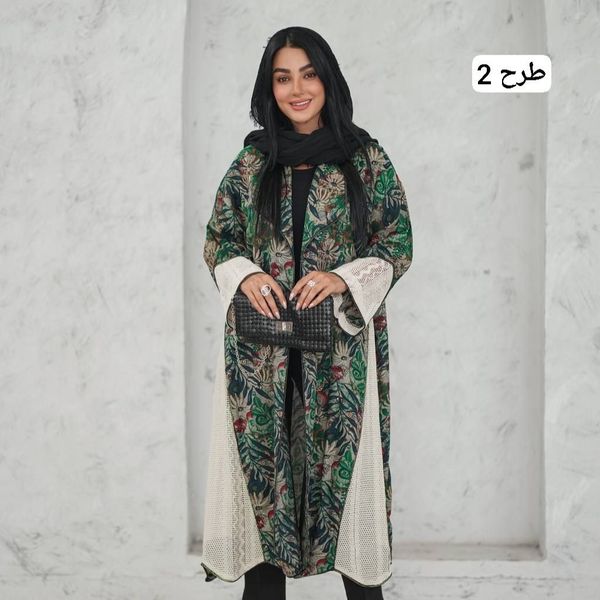 مانتو بلند عبایی باتیک‌ هندی اعلا