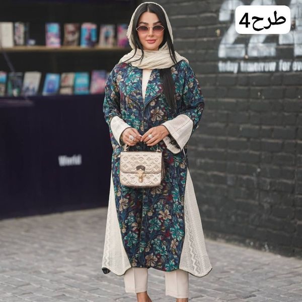 مانتو بلند عبایی باتیک‌ هندی اعلا